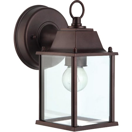 Home Impressions 100W Oil-Rubbed Bronze Incandescent Lantern Outdoor Wall Light Fixture IOL3ORB